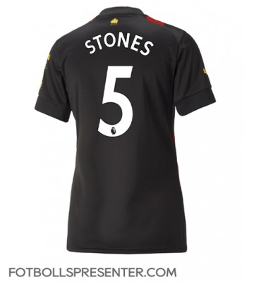 Manchester City John Stones #5 Borta Matchtröja Dam 2022-23 Kortärmad